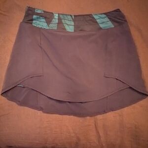 Navy Blue Oiselle Running Athletic Skirt With Shorts